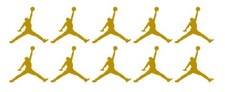 Air Michael Jordan Jumpman Logo Vinyl Decal Mj Die Cut Sticker Set Of 10