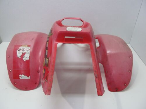Polaris trail Blazer 250 OEM RED plastic front and rear fenders set - Picture 7 of 20