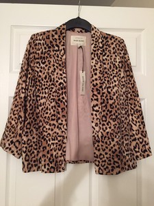 ladies leopard blazer