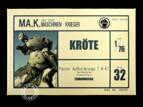 Ma.K Tenbowkissa SF3D 1/76 Kröte #32 Resin Model Kit Maschinen Krieger - Picture 2 of 19