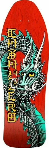 Powell Peralta BONES BRIGADE Steve Caballero BAN THIS Skateboard Deck RED