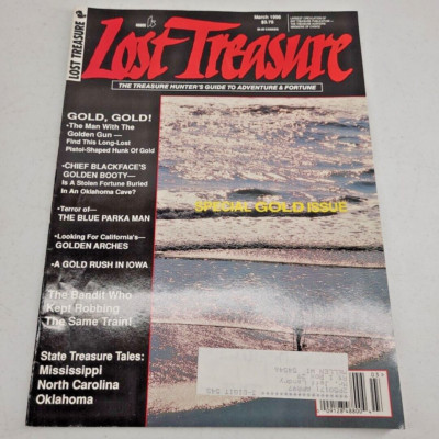 Lost Treasure Magazine March 1996 Hunters Guide Metal Detector Gold Issue