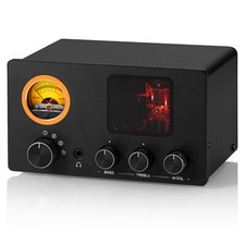 HiFi Röhrenvorverstärker 4-way Audio Selector Box Stereo Tube Preamp w/VU Meter