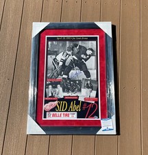 Sid Abel Signed Framed Detroit Red Wings Retirement Night 14x22 Poster BAS COA