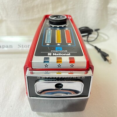 Vintage National Electric Pencil Sharpener KP-61 Red Japan | eBay