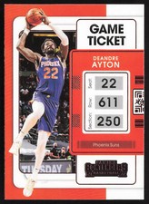 2021-22 Panini Contenders Game Ticket Bronze Deandre Ayton #19 Phoenix Suns