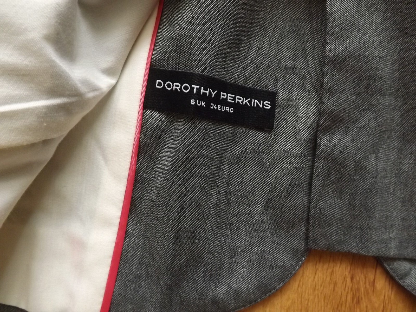 Girl's/Ladies Dorothy Perkins Grey Button Up Blazer/Jacket Size 6 image 9