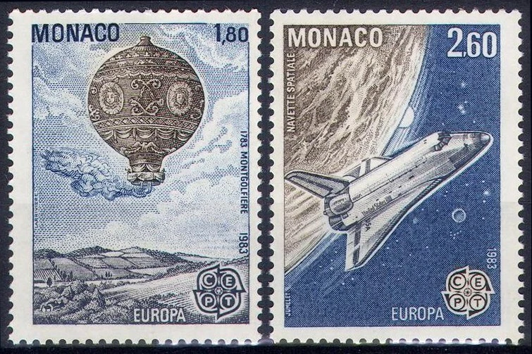 2 sellos de MÓNACO, 1983 | EUROPA / CEPT | Yvert 1365/6 MNH ** - Imagen 1 de 1