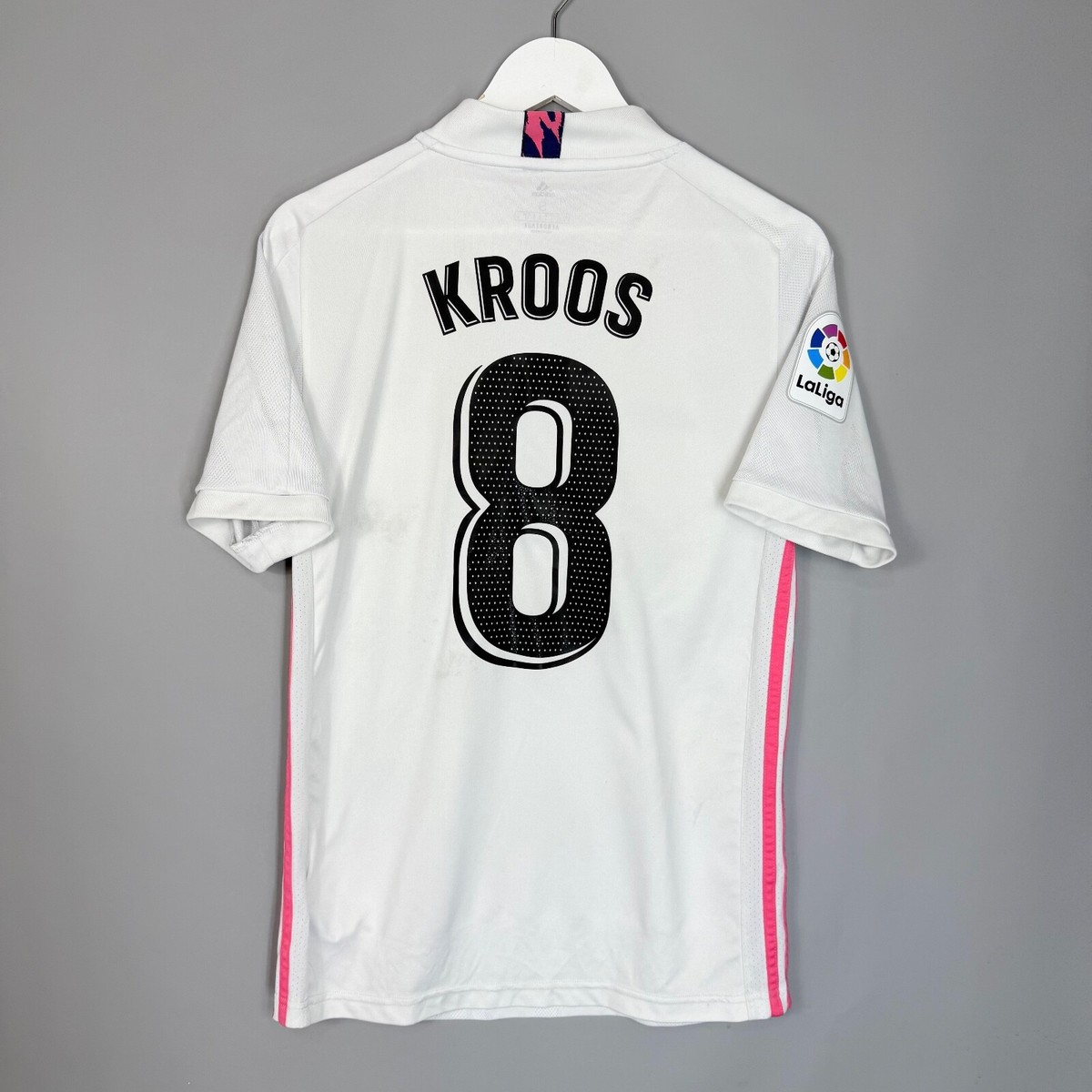 REAL MADRID 2020/2021 HOME FOOTBALL SHIRT JERSEY ADIDAS SIZE S #8