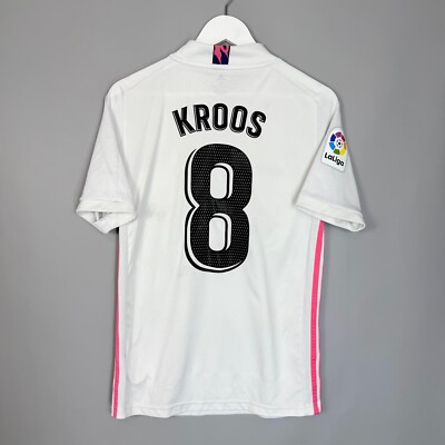 REAL MADRID 2020/2021 HOME FOOTBALL SHIRT JERSEY ADIDAS SIZE S #8