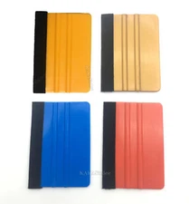 Felt Edge Car Vinyl Wrap Window Tint Application Tool Scraper Decal Squeegee AB