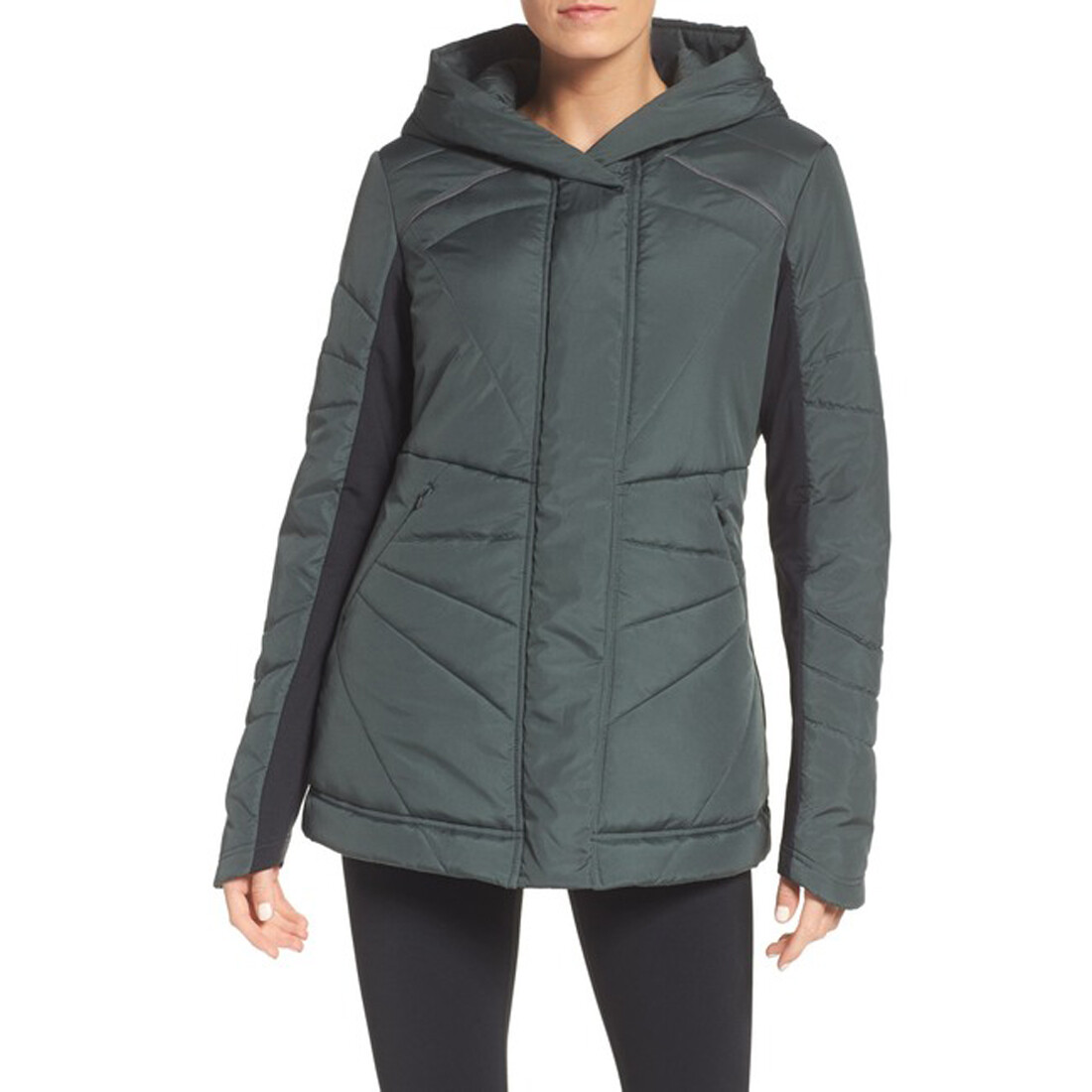 Гибридная светоотражающая куртка Zella Zeltek, зеленая, средняя