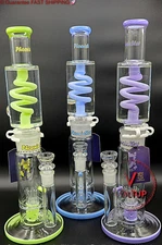 Phoenix Star 14" Glycerin Bong with Sprinkler Perc Water Pipe Star PINK ONLY✅✅✅