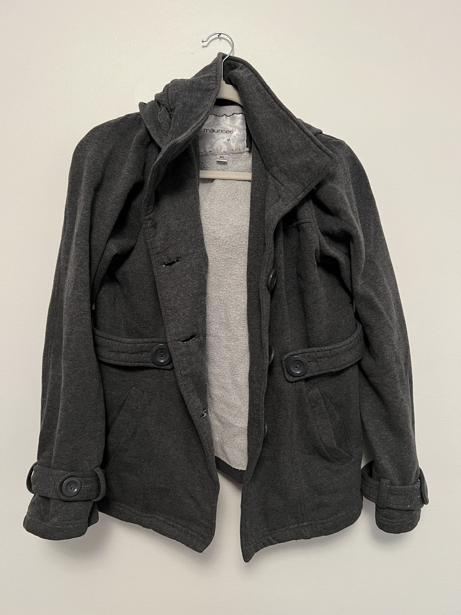 Maurice's pea light jacket hoodie