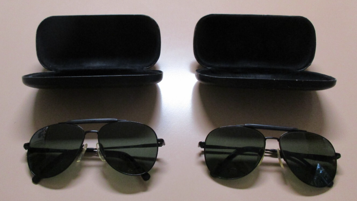  セット 2 Vintage Nikon Aviator Sunglasses NK 4920-5 60 14 140 Marlboro