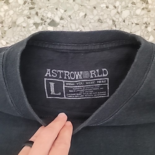 Travis Scott Astro World Festival Houston Texas 2018 Mens Large Long Sleeve Rare - Picture 9 of 9