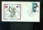 1989 St. Vincent Ken Griffey Jr. ROOKIE Baseball Stamp First Day Cover Issue