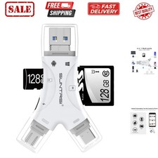 SD Card Reader for iPhone/ipad/Android/Mac/Computer/Camera,4 in1 Micro SD Car...