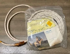 Vintage 1980s NIP Cowboy Western  Braided  Riata 11' Swivel Rope  Lariat Rope