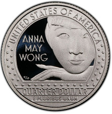 2022-S Clad Proof Anna May Wong American Women Quarter 25C