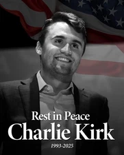 CHARLIE KIRK REST IN PEACE Turning Point USA Metal Fridge Magnet 3x4 1042
