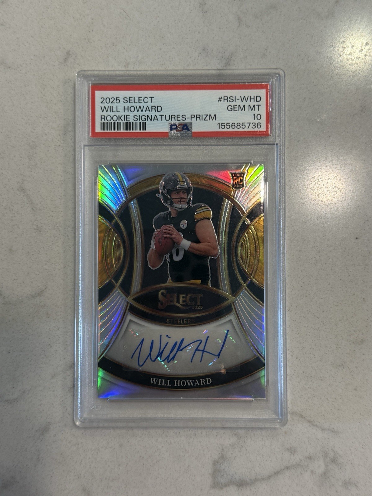 Will Howard Panini Select Rookie Signatures #RSIWHD Base