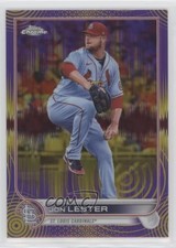 2022 Topps Chrome Sonic Purple & Yellow Pulse Refractor /299 Jon Lester #187 0c6