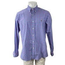 NEW Ralph Lauren Mens Multicolor Plaid Long Sleeve Logo Button Down Shirt Size L