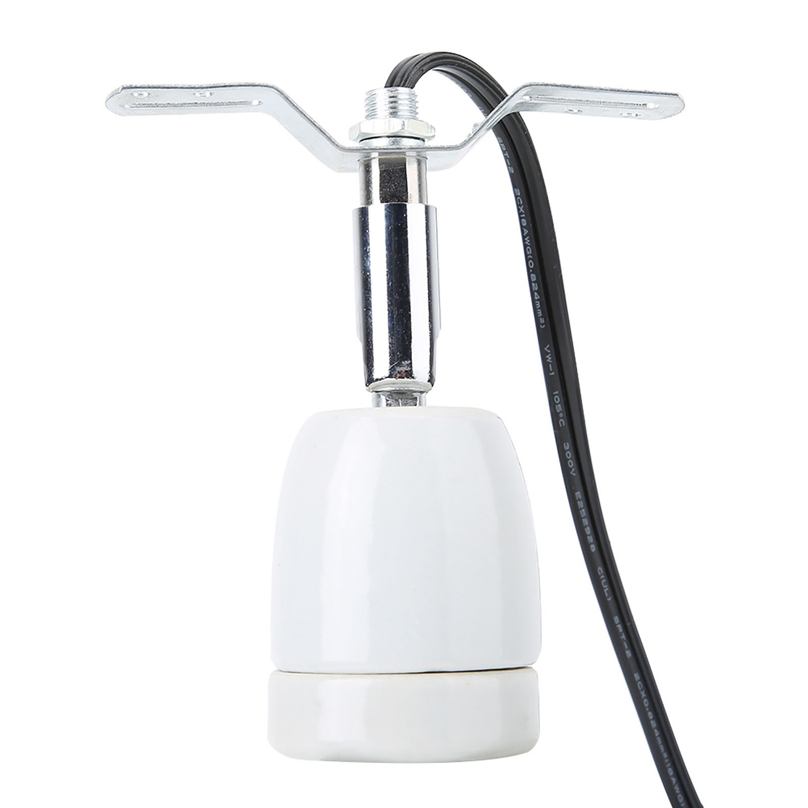 E27 Heat Lamp Holder Rotatable 300W For Reptiles Ceramic↑