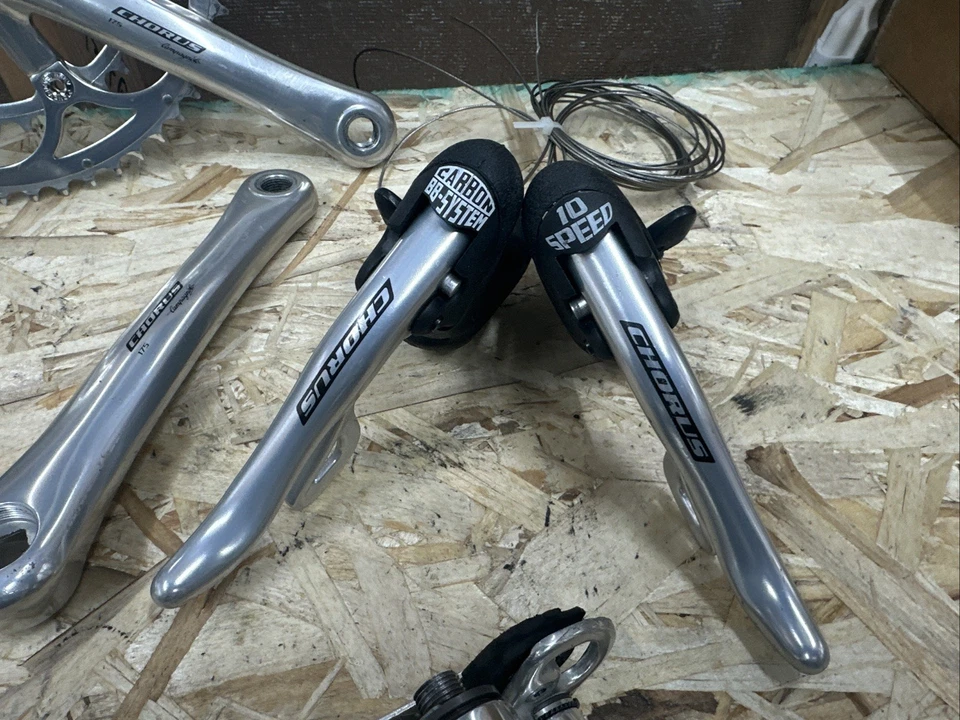 Campagnolo Chorus 10 Carbon 2x10 groupset build kit 175mm Crankset 53/39 Silver - Image 4 of 4