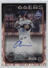 2024 Topps Pro Debut Sparkle Foil Auto /199 Alberto Rios #PD-162 Auto 1f5h