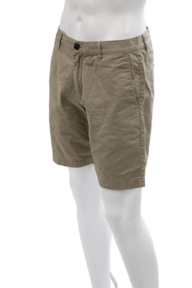 Pantalones Cortos Informales Theory Para Hombre Algodón Cremallera Botón Forrados Marrón Talla EUR 32 Foto 2 de 4