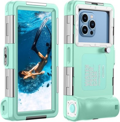 ShellBox 4,9-6,9 Zoll Handyhülle IP68 Wasserdicht & Staubdicht 2. Gen Grasblau