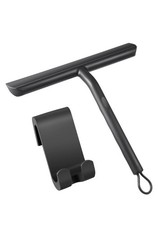 Vinabo Silicone Squeegee Shower Cleaner with Hook, Black Shower Scraper 5* Rate