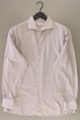 ✅ Chemise de chemise homme Paul Rosen taille 42, L, 52 rayé marron ✅ - Photo 1/4