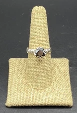 SILPADA-Sterling Silver 'Burnished Beauty' Hematite Etched Ring R2991-SIZE 8