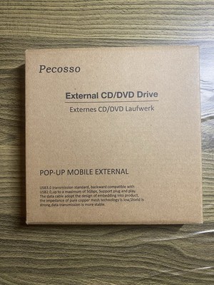 1. Pecosso External CD/DVD Drive (Neu) In Originalverpackung