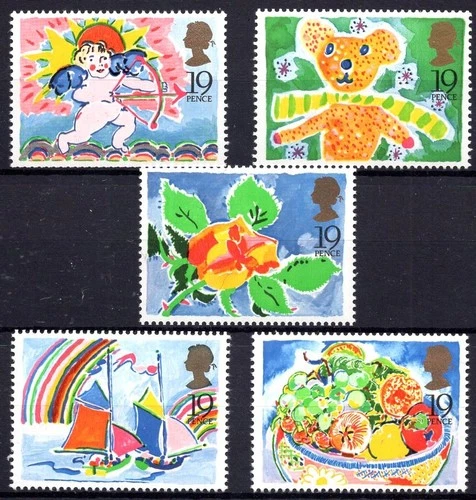 1989 Greetings Stamps Set SG1423 - 27 Unmounted Mint MNH Perforations Will Vary