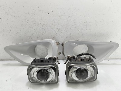 JDM Subaru Legacy BL5 BP5 B4 Front Bumper Fog Lamp Lights W/ WHITE Bezel 03-05