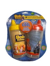 The First Years BOB The BUILDER Insulated Sippy Cups - Spill Proof VINTAGE 9oz