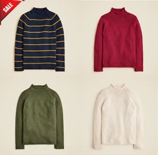 [SALE OFF] Men's J.Crew 1988 Rollneck™ sweater in cotton - 100% AUTHENTIC - New