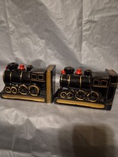 Vintage Japan Locomotive Train Bookends 1940 ...