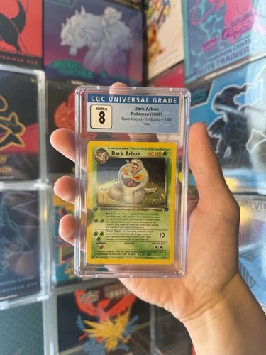 Pokemon TCG Dark Arbok 2/82 Team Rocket 1st Edition Holo Rare CGC 8