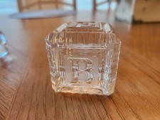 Waterford Crystal Baby Alphabet Block 2" Cube Keepsake Mint