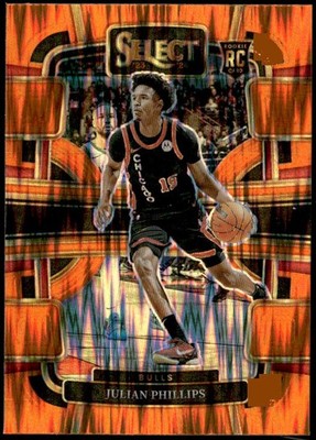 2023-24 Panini Select #82 Julian Phillips Orange Flash Prizms Rookie E1