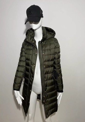 Burberry Olive Green Down Belted Puffer Coat Size UK 02 RRP £850 NEW TAGS - Picture 4 of 19
