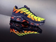 NIKE AIR MAX PLUS 1 TN Lemon Venom Tuned Damen Sneaker schwarz/neon/rot Gr.38,5