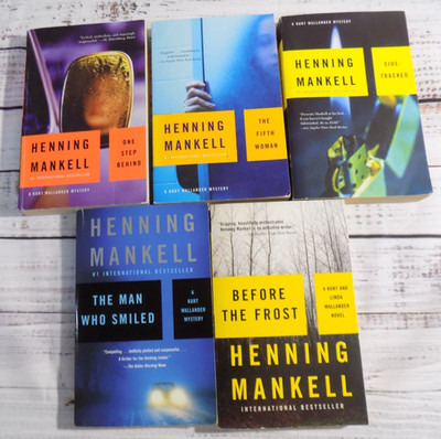 Lot of 5 Henning Mankell Books in the Kurt Wallander Series Paperback VG