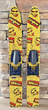 VINTAGE 1980's RADICOOL CUT N JUMP JR. WOODEN WATER SKIS for KIDS & JUNIORS 45"