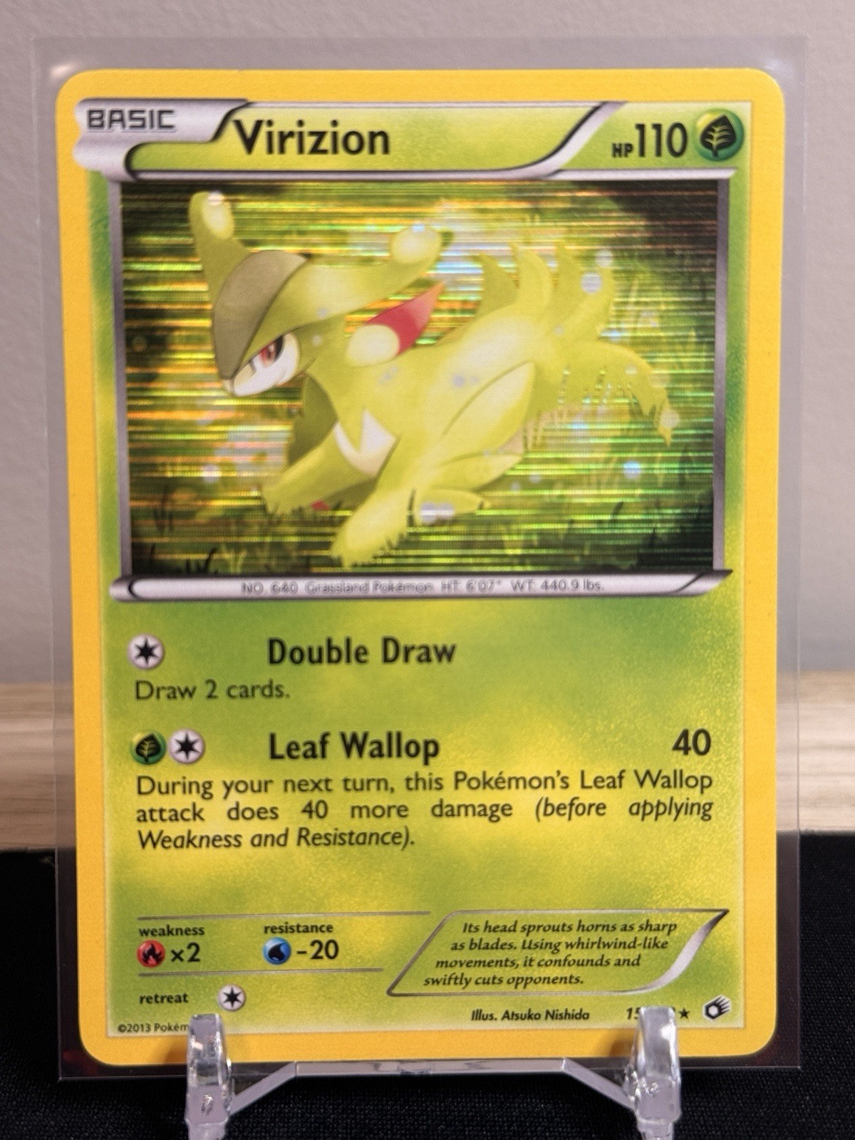 Virizion 15/113 Holo Rare Legendary Treasures Pokemon LP